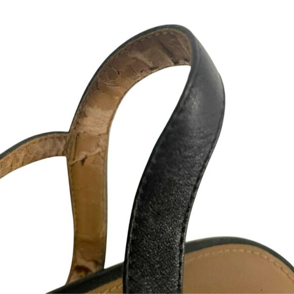 Coach Size 8 Block Cork Heel Open Toe Strappy Black - Picture 12 of 12